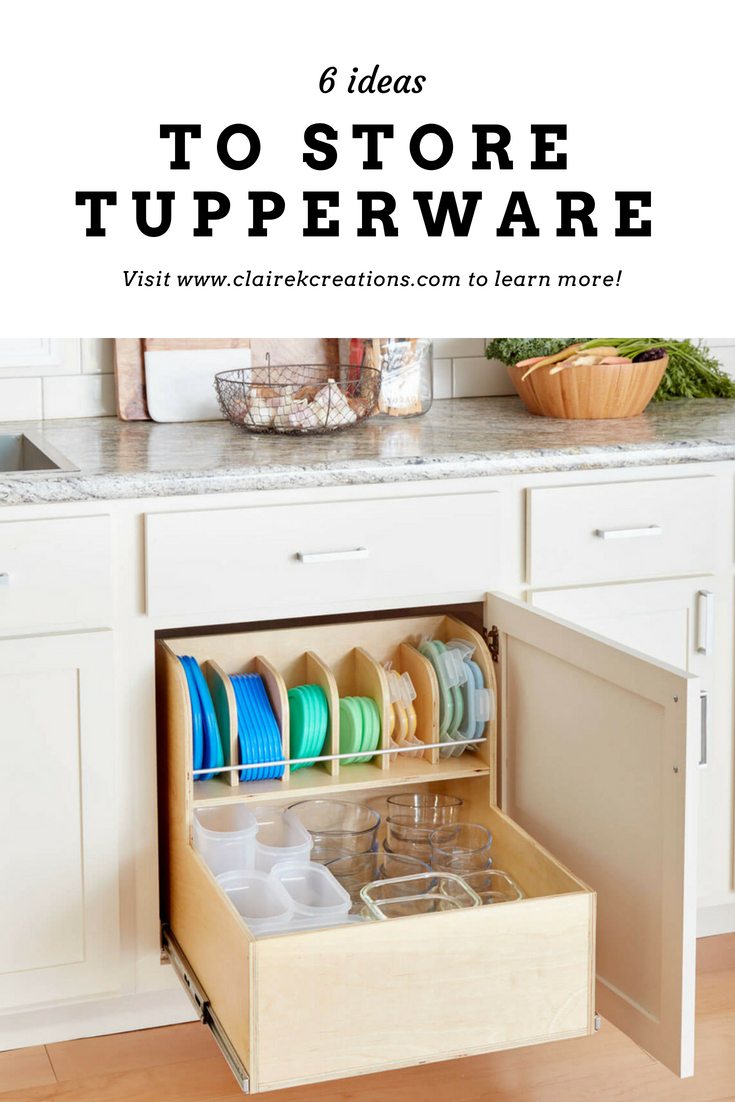 6 ideas to store tupperware in your kitchen so you don't lose the lids