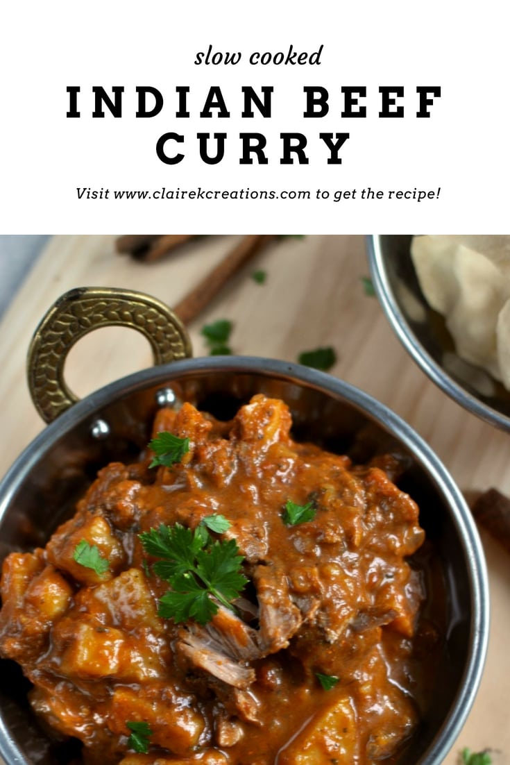 Slow cooked Indian beef curry Claire K Creations