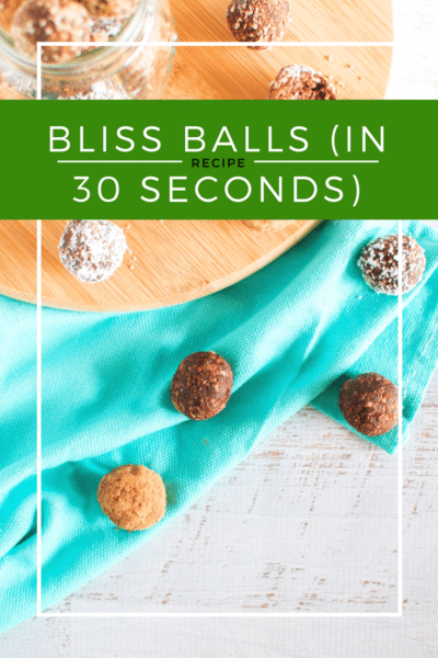 How to make bliss balls in 30 seconds via www.clairekcreations.com a simple trick for making protein balls quickly and easily
