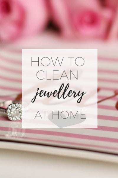How to clean jewellery at home without using a machine via www.clairekcreations.com works for diamonds, gold and silver