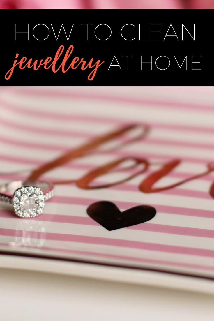 How to clean jewellery at home without using a machine via www.clairekcreations.com works for diamonds, gold and silver