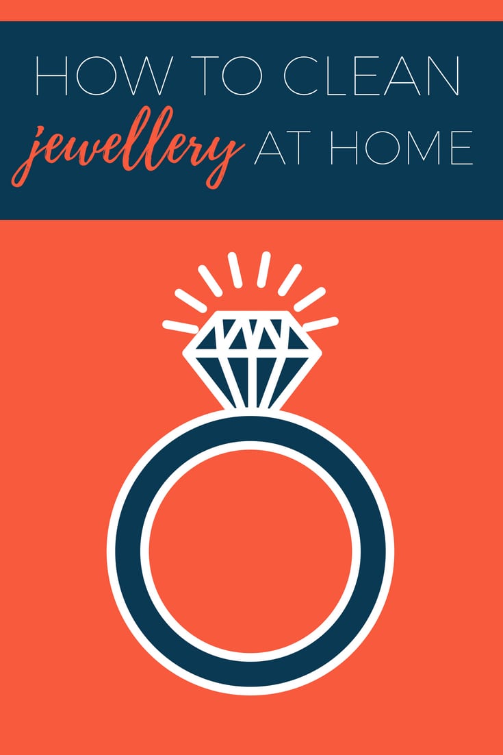 How to clean jewellery at home without using a machine via www.clairekcreations.com works for diamonds, gold and silver