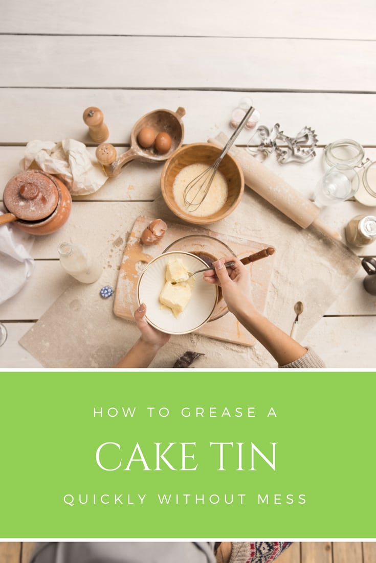 How to grease a baking tin quickly with no mess 2 Claire K Creations