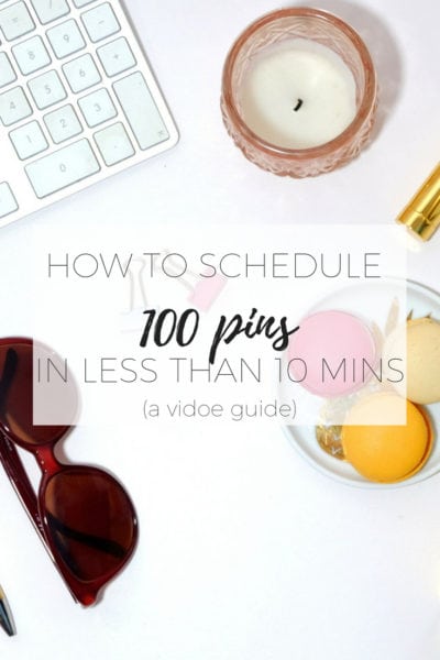 How to schedule 100 pins in less than 10 minutes