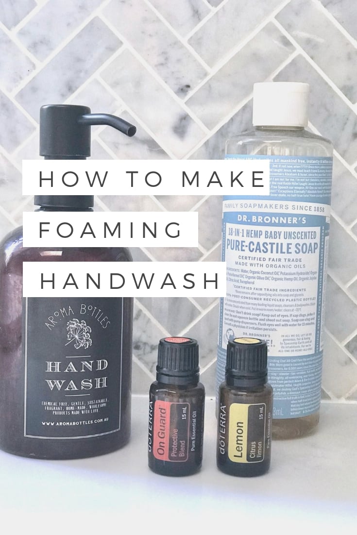 Homemade foaming hand wash Claire K Creations