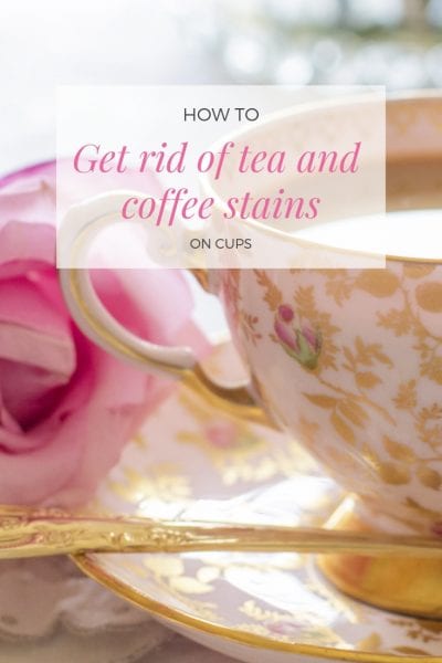 how to get rid of tea and coffee stains on cups via www.clairekcreations.com 