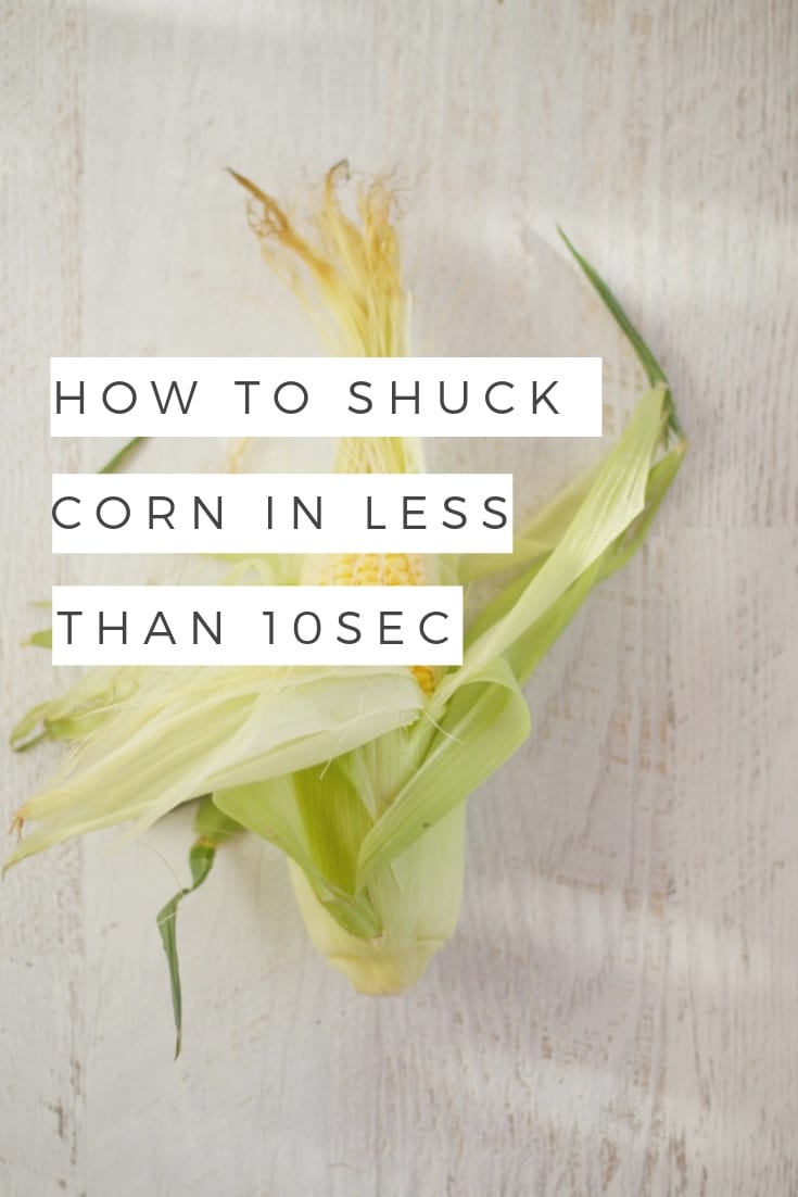 how to shuck corn in less than 10 seconds