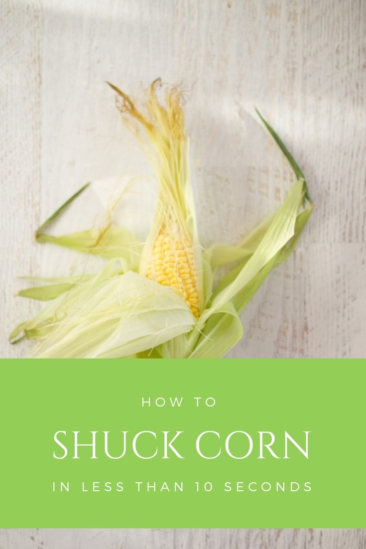 how to shuck corn in less than 10 seconds