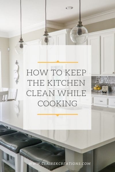 How to keep the kitchen clean while cooking. Quick and simple tips.