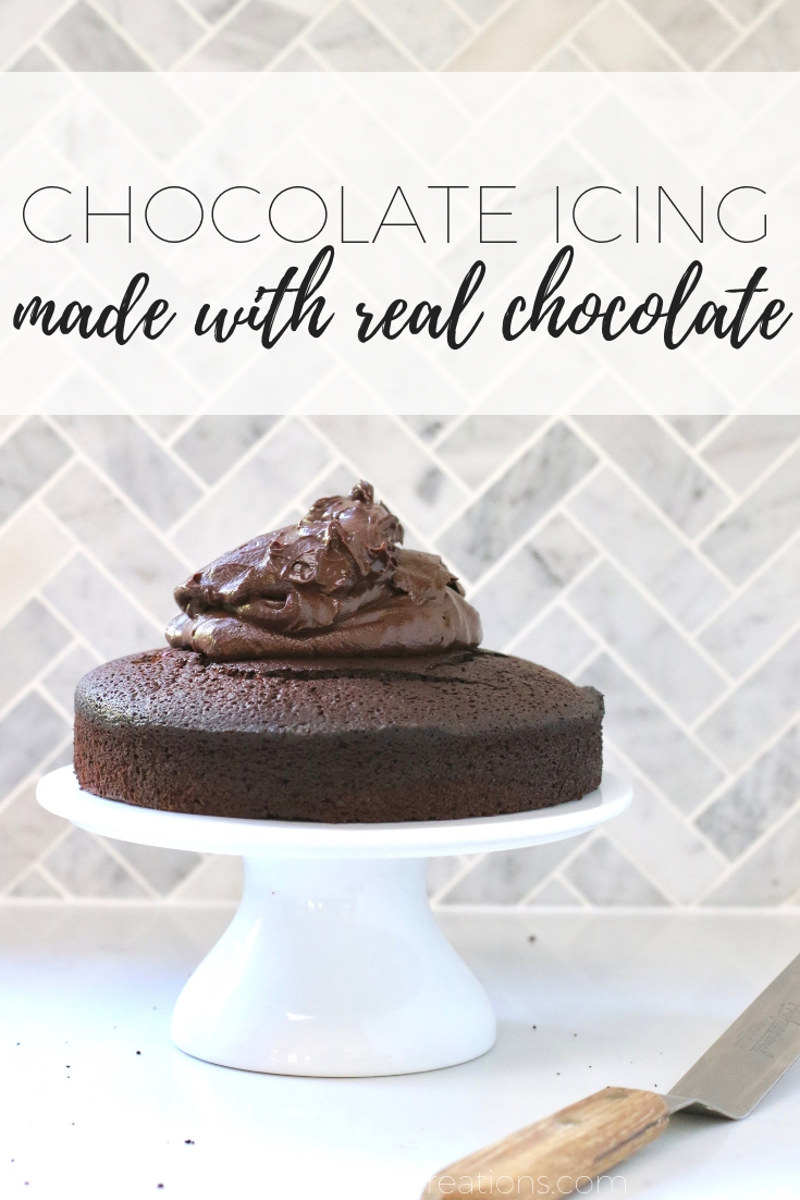 Best chocolate icing made with real chocolate (simple recipe)