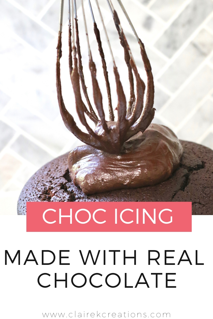 Best chocolate icing made with real chocolate (simple recipe)