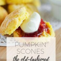 Pumpkin scones the old fashioned way