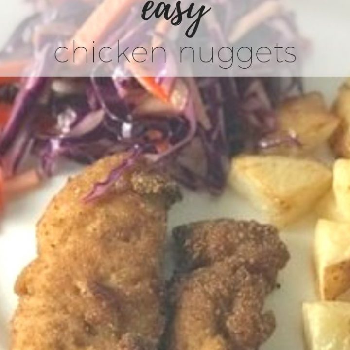 Best ever easy chicken nuggets - a simple, delicious recipe the whole family will eat that can be made ahead and frozen