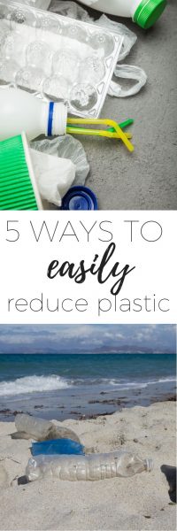 5 ways to reduce plastic at home that are quick and easy and won't require you having to remember to bring your keep cup or your shopping bags. Reduce your plastic use at home simply.