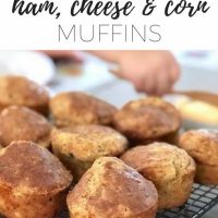 Savoury ham cheese and corn muffins