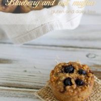 Blueberry and oat muffins (gluten & dairy free)