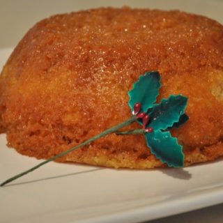 Steamed golden syrup pudding - a Christmas pudding alternative