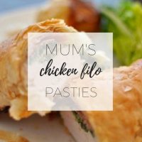 Chicken filo parcels