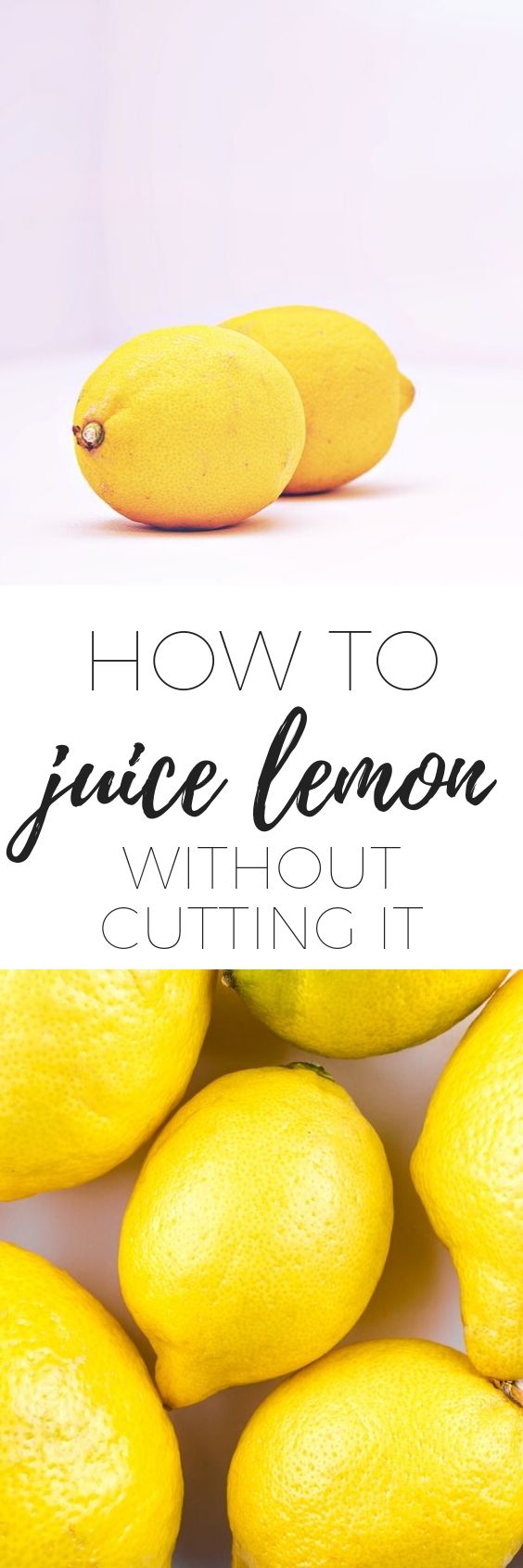 How to juice lemon without cutting it Claire K Creations