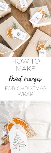 How to make dried oranges for Christmas decorating or present wrapping