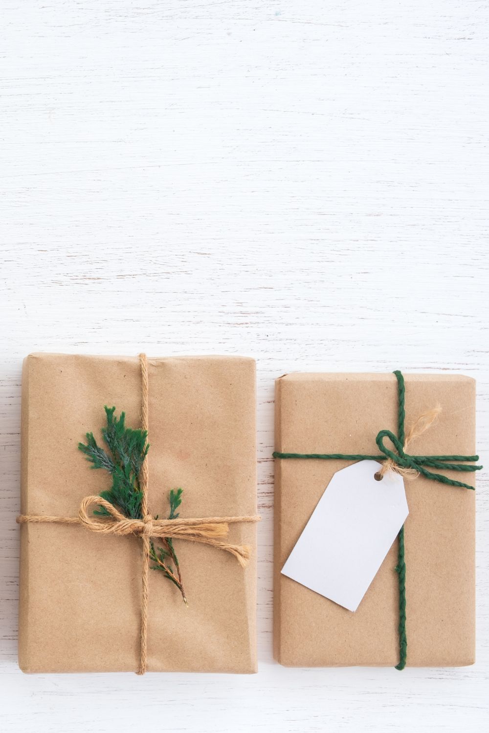25 best brown paper Christmas gift wrapping ideas - brown paper with mixed colour twine
