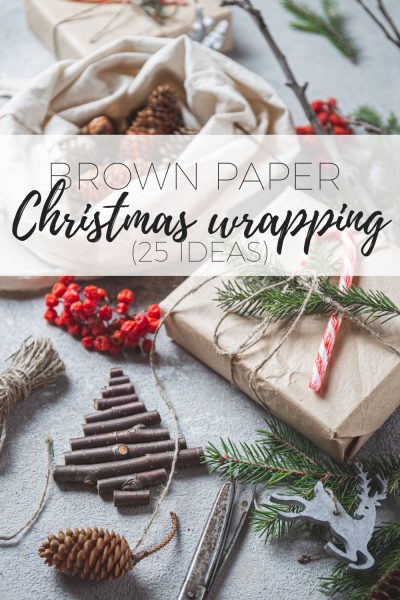 25 best brown paper Christmas gift wrapping ideas