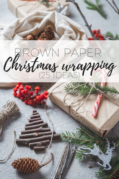 3 Rolls Christmas Wrapping Paper for Kids with Cut Christmas Elements Print  Brown Kraft Paper with Christmas Lights, Deer