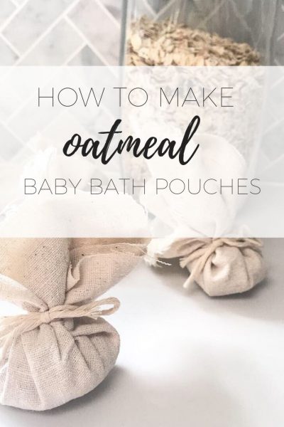 How to make oatmeal baby bath pouches for sensitive skin