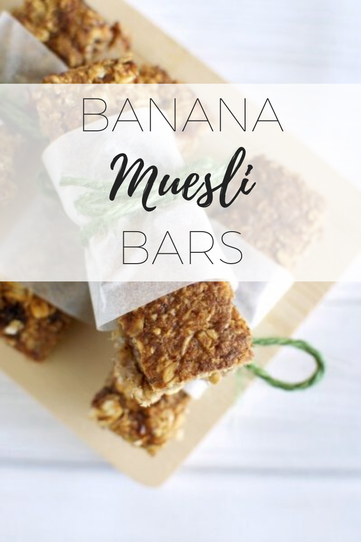 Banana Muesli Bars delicious, quick and easy snacks.