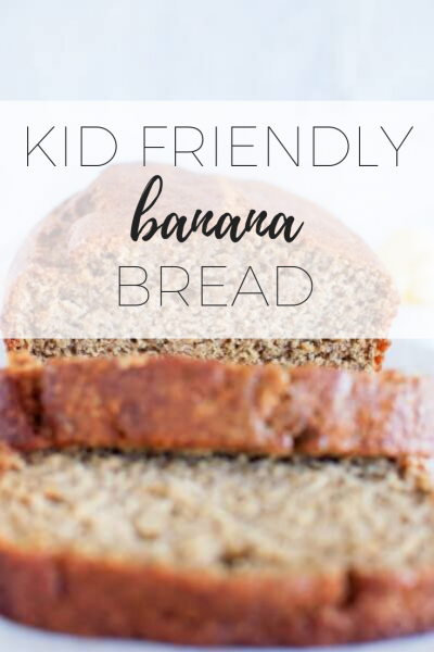 Kid friendly banana bread - sugar and dairy free.