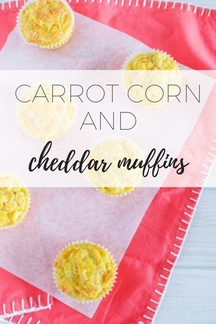 Carrot corn and cheddar muffins via www.clairekcreations.com