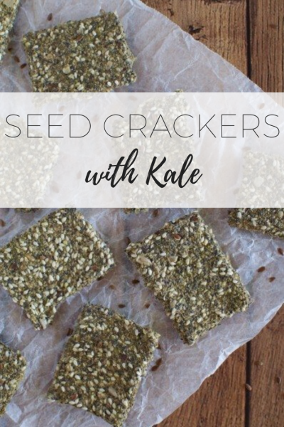Seed crackers with kale - delicious and healthy!