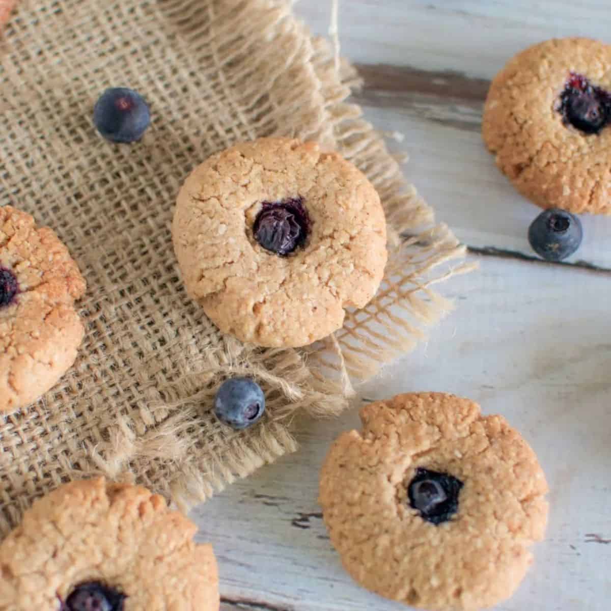 Blueberry drop biscuits aka monkey eyes
