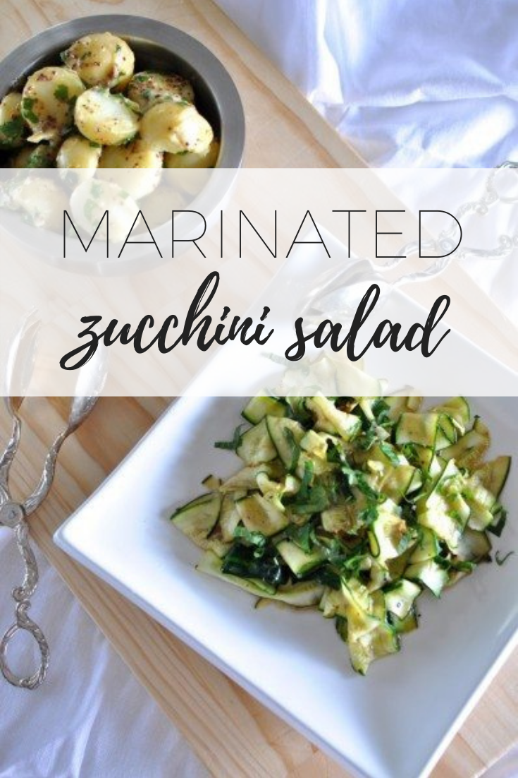 Marinated zucchini salad - refreshing and delicious.