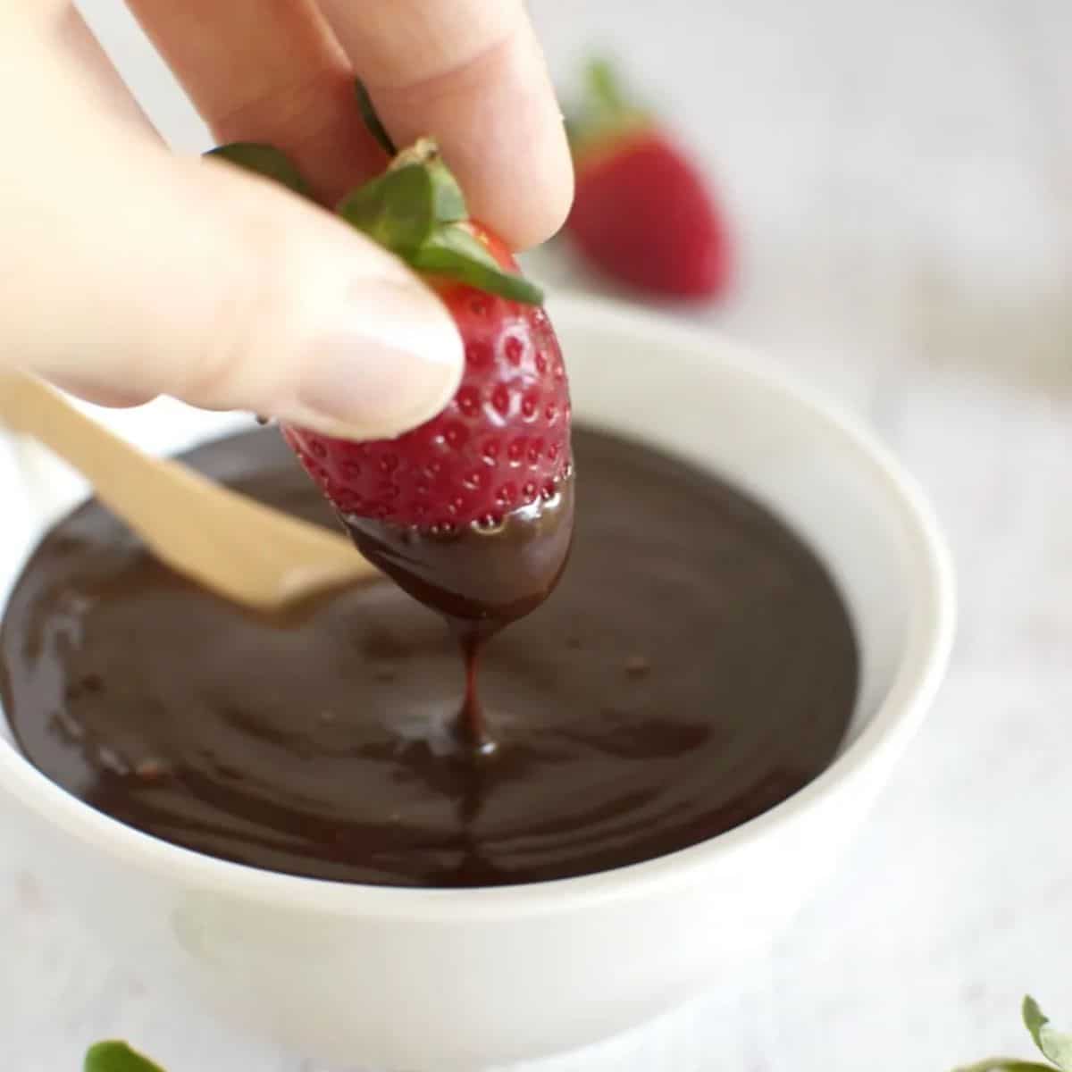 Rich fudgey chocolate sauce