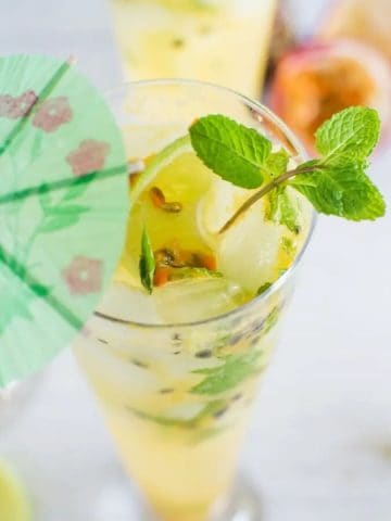 Passionfruit mock mojito