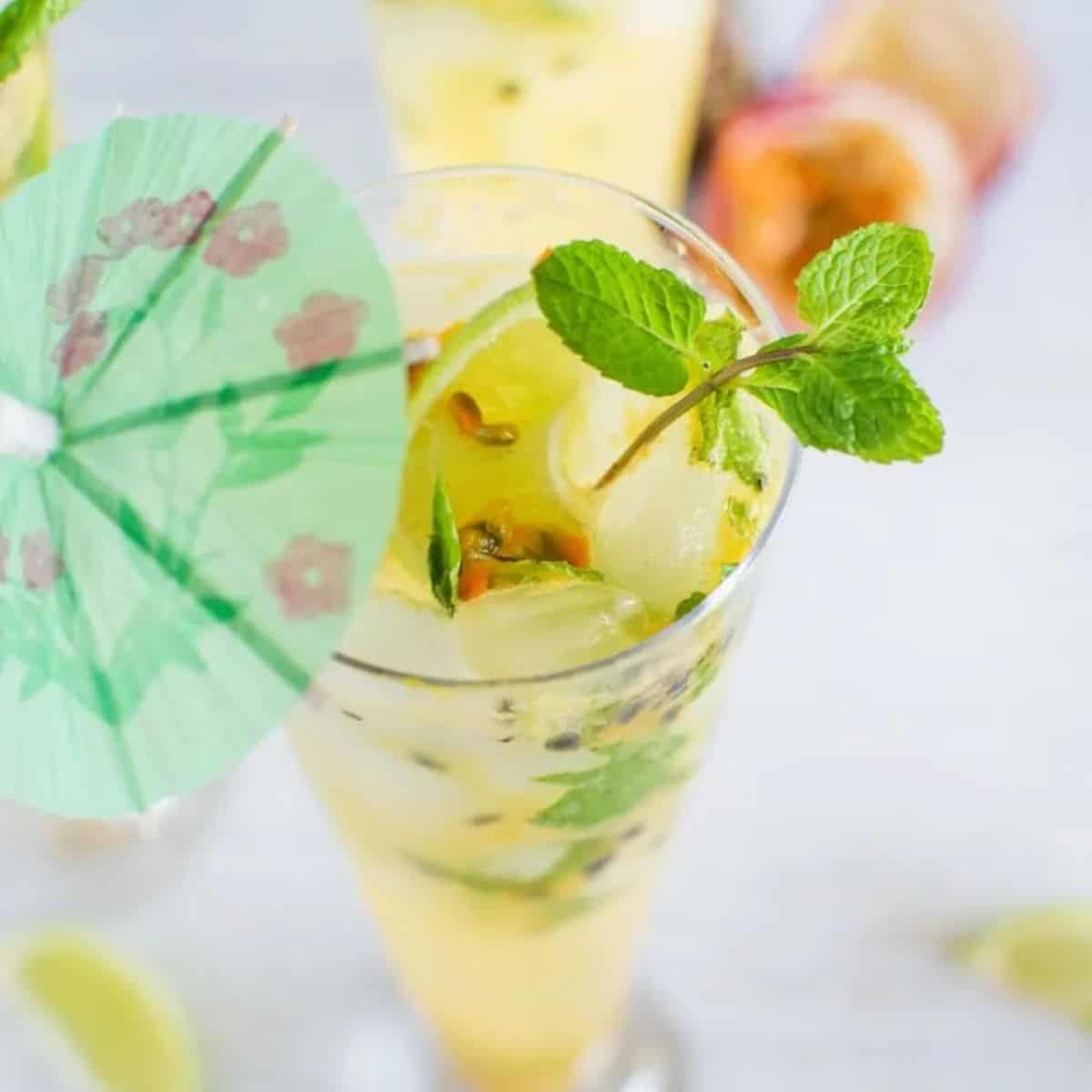 Passionfruit mock mojito