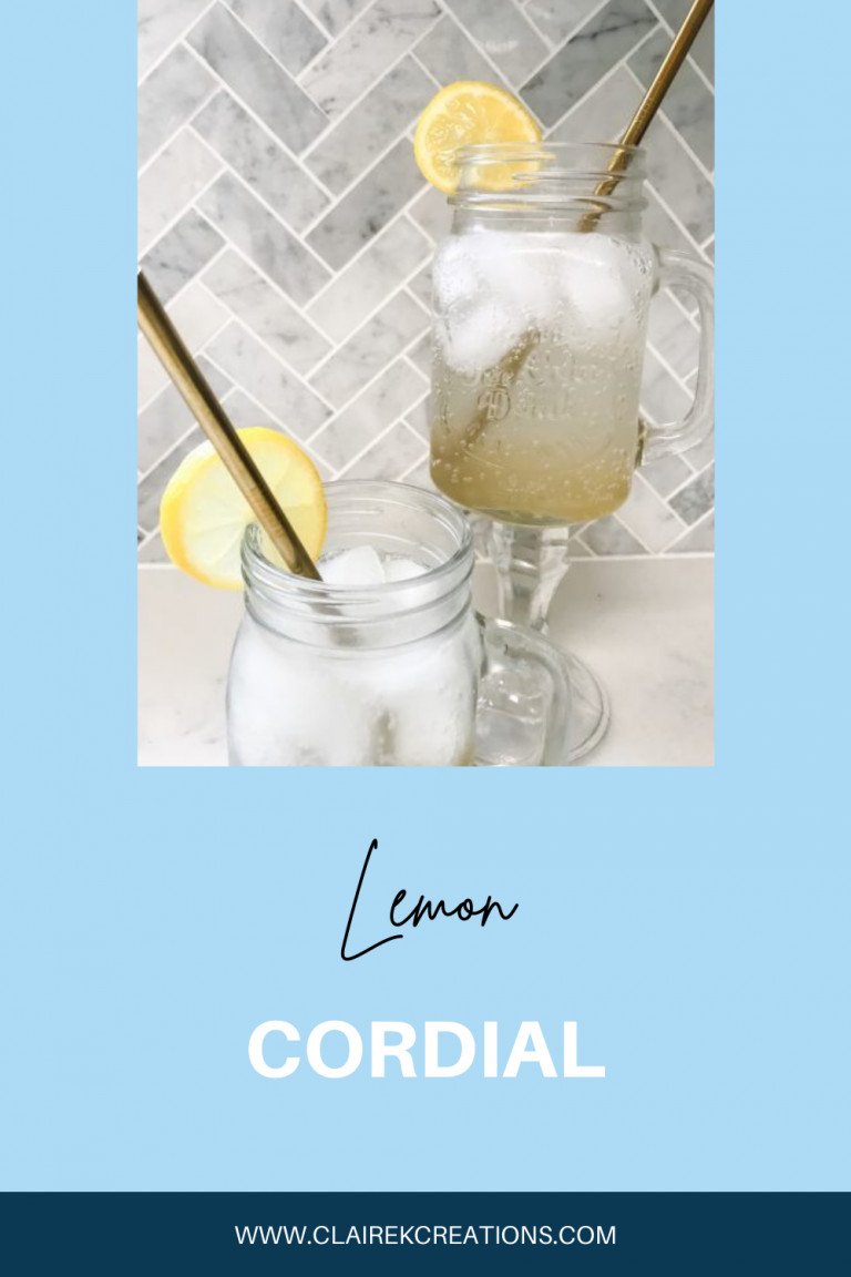 Easy homemade lemon cordial recipe