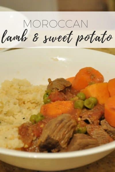 Moroccan lamb and sweet potato tagine 