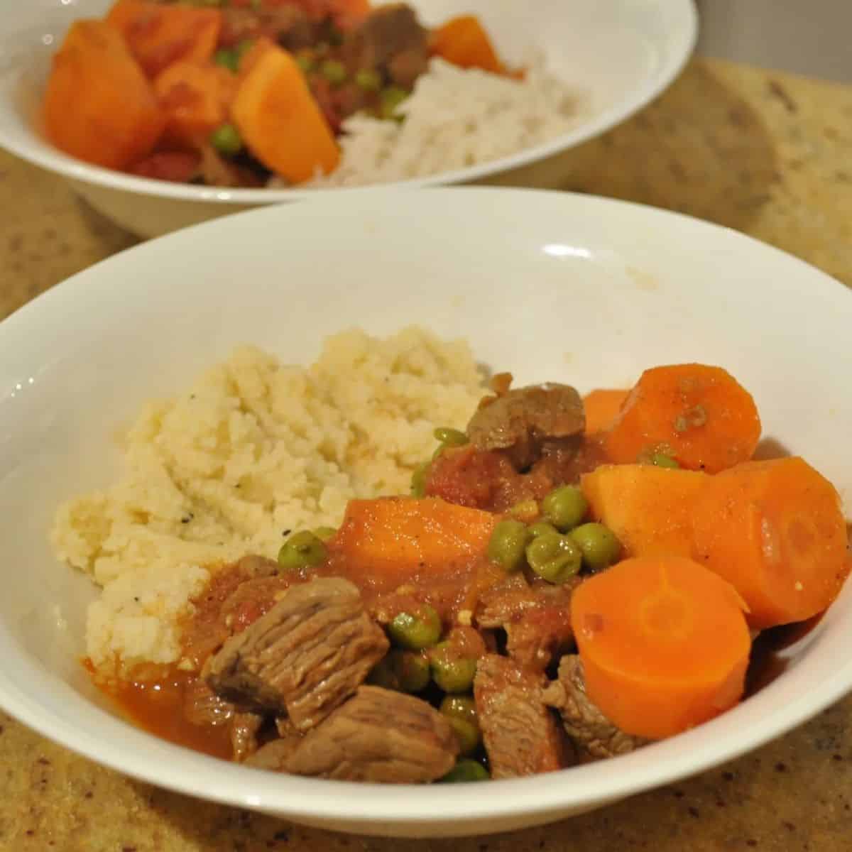 Moroccan lamb and sweet potato tagine
