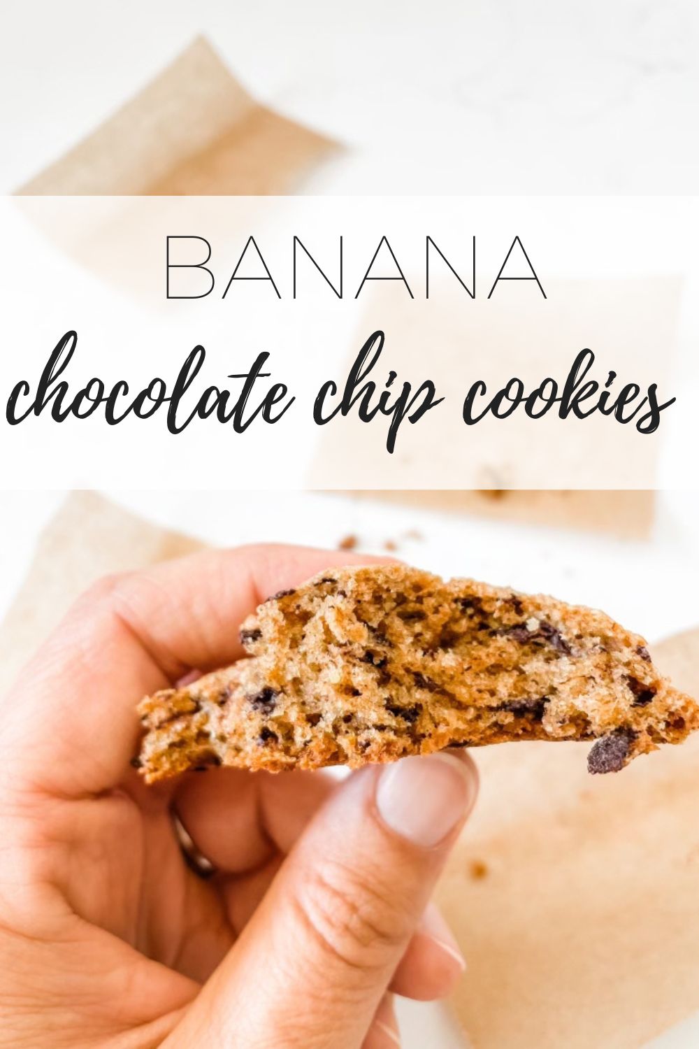 Banana chocolate chip cookies