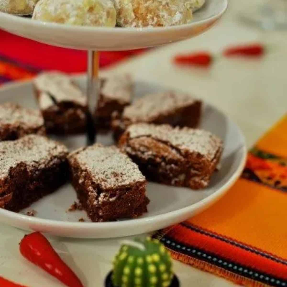 Mexican brownies with chili