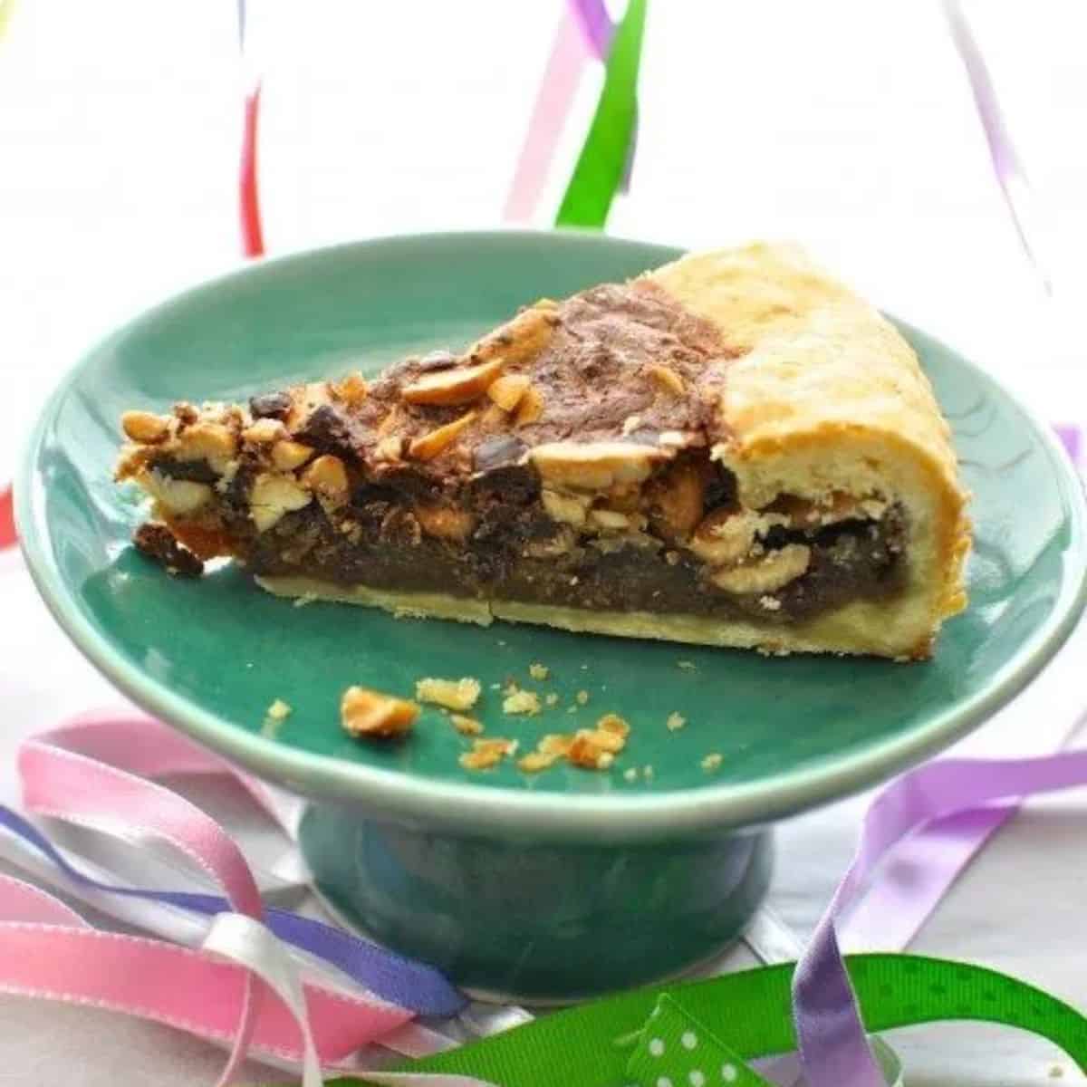 Salted peanut chocolate tart
