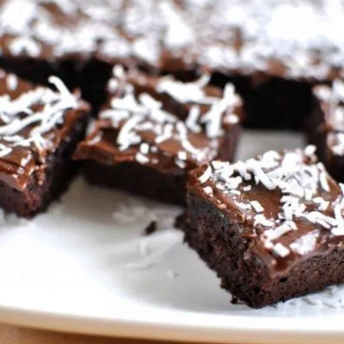 Paleo chocolate coconut slice