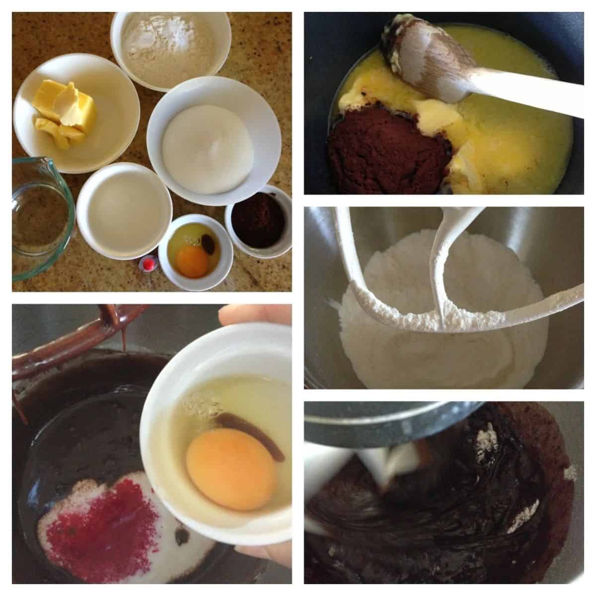 Best red velvet cake with buttercream icing (frosting) process photos
