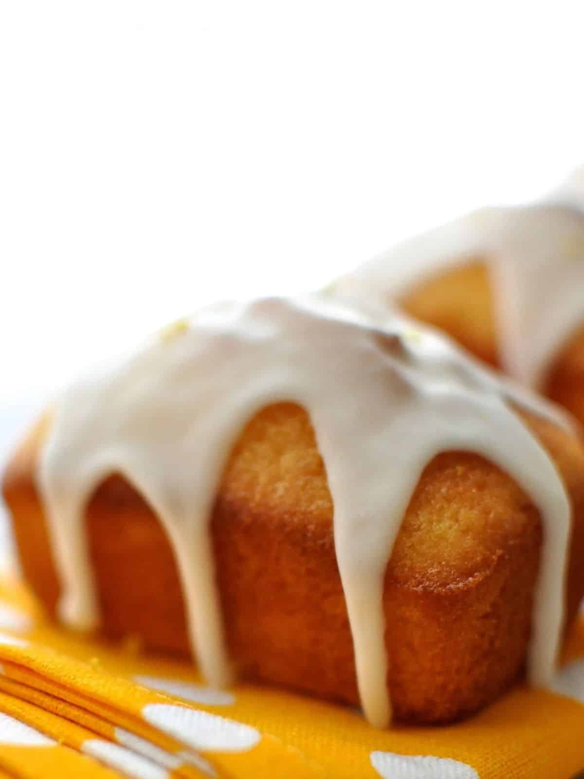 Mini Madeira loaf cakes with lemon drizzle