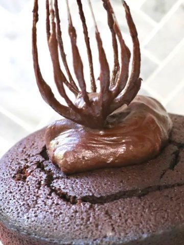 Chocolate fudge icing made with real chocolate