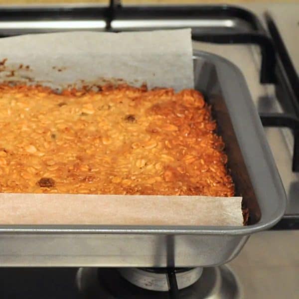 Muesli bars baked and ready