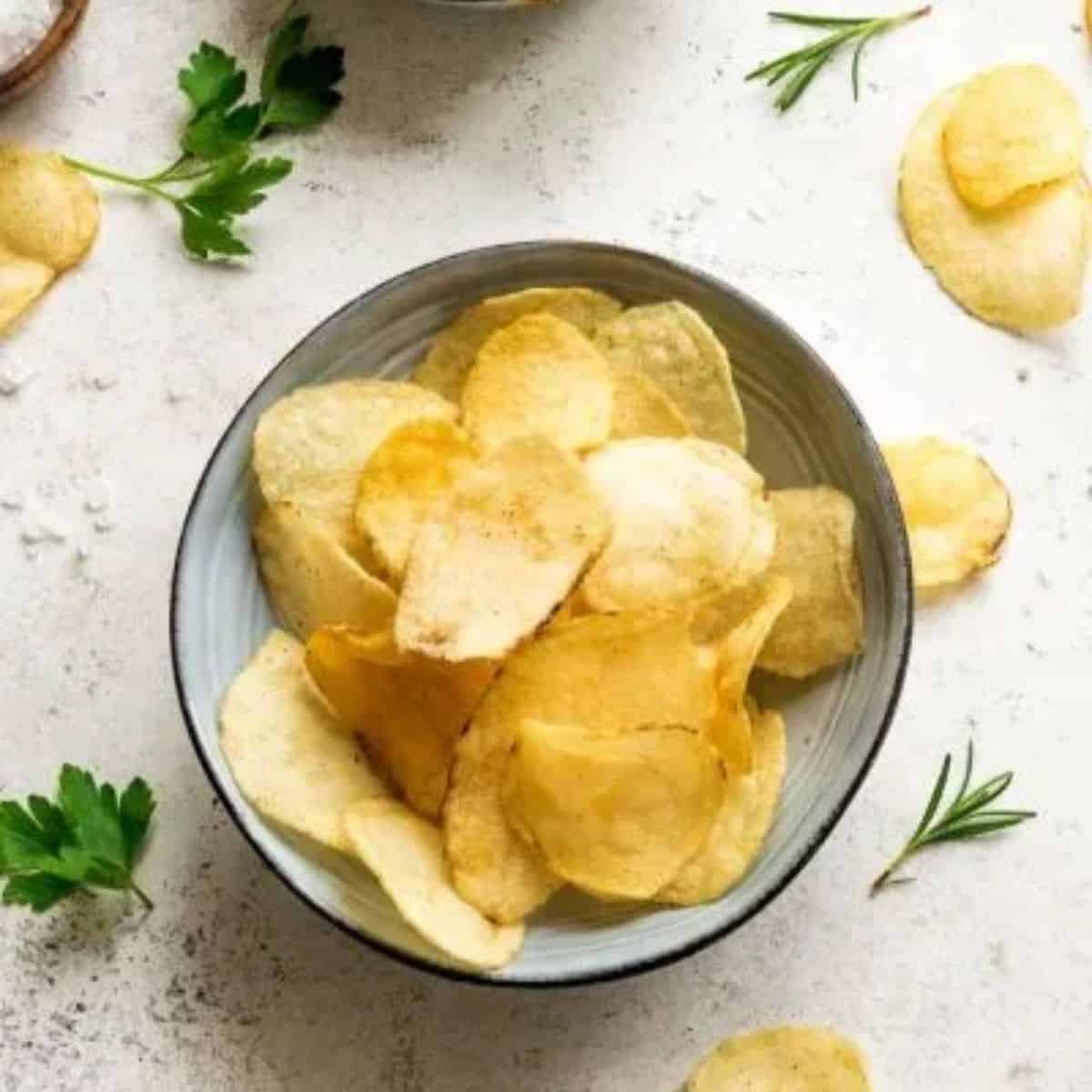 Potato chips in the microwave
