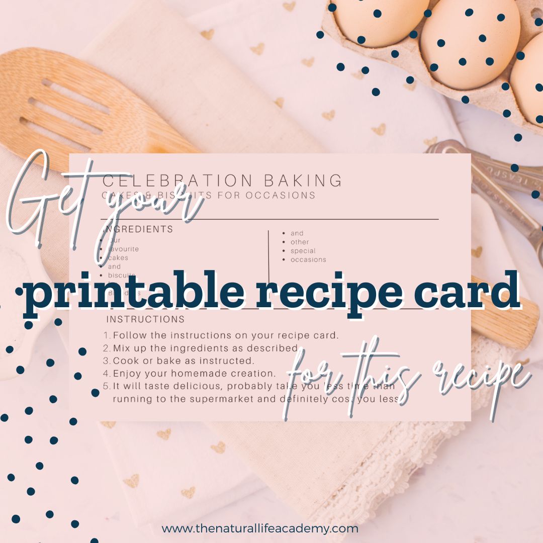 Recipe card with wooden spoon.